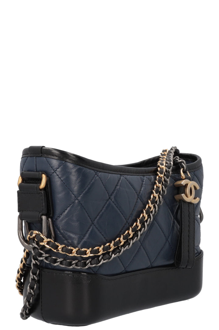 CHANEL Small Gabrielle Crossbody Bag Blue