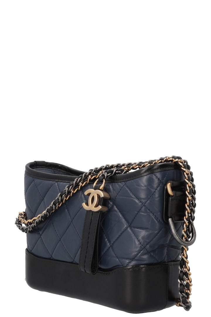 CHANEL Small Gabrielle Crossbody Bag Blue