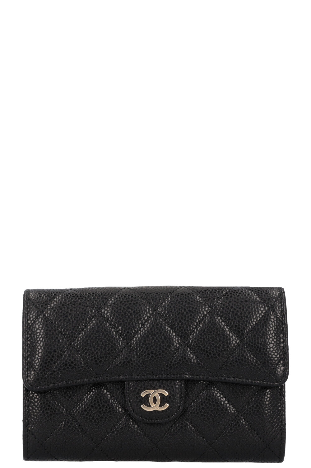 CHANEL Classic Wallet Caviar Black