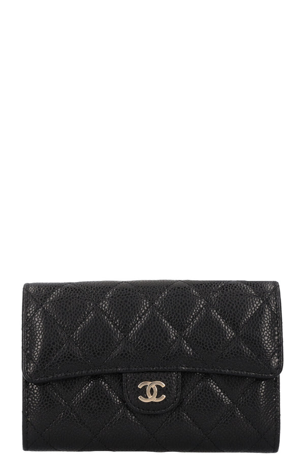 CHANEL Classic Wallet Caviar Black