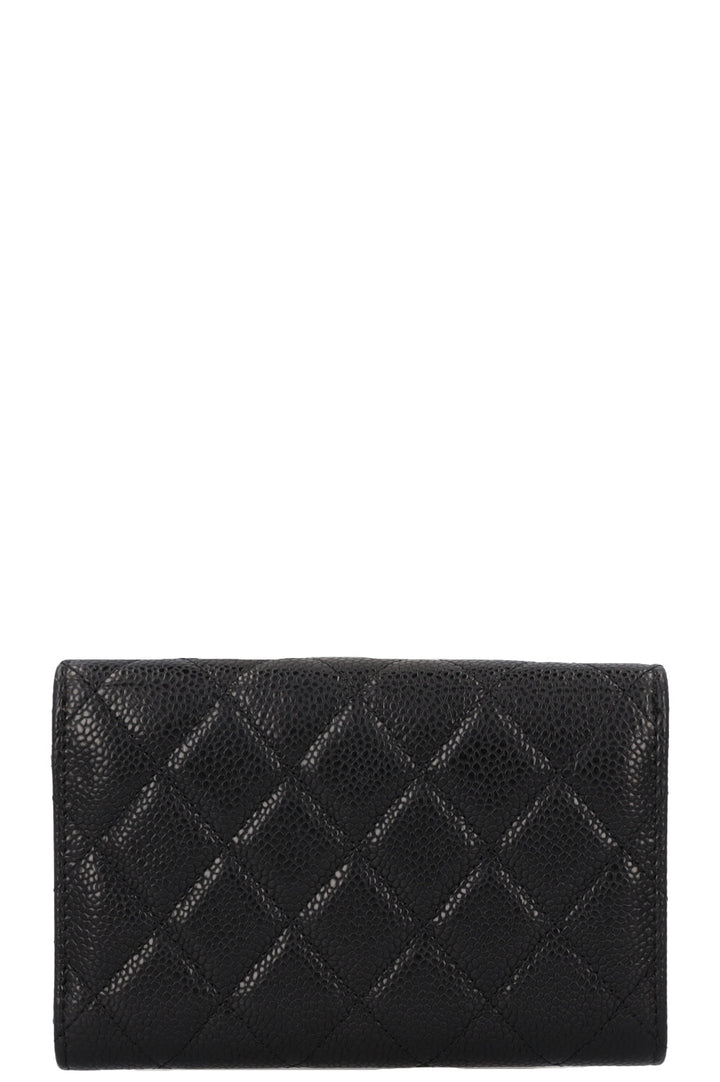 CHANEL Classic Wallet Caviar Black