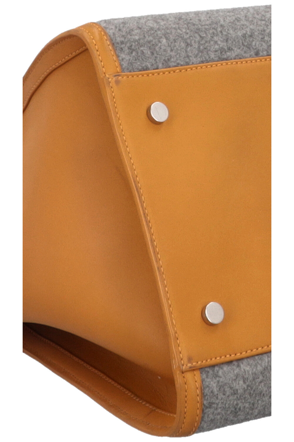 LORO PIANA Sesia Bag Large Leather Cashmere Mustard