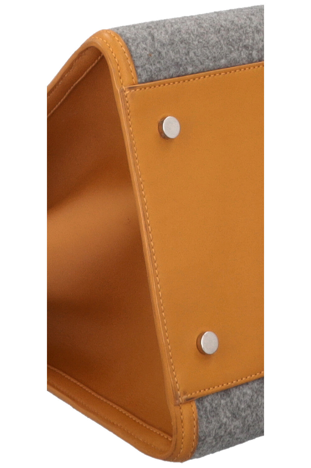 LORO PIANA Sesia Bag Large Leather Cashmere Mustard