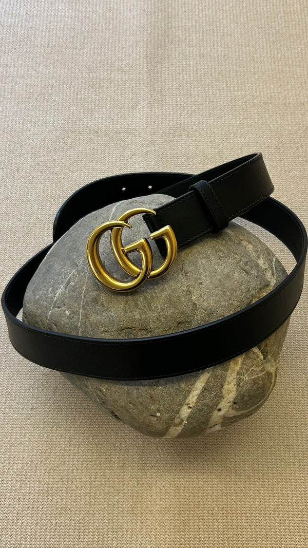 Ceinture GUCCI Marmont GG noire