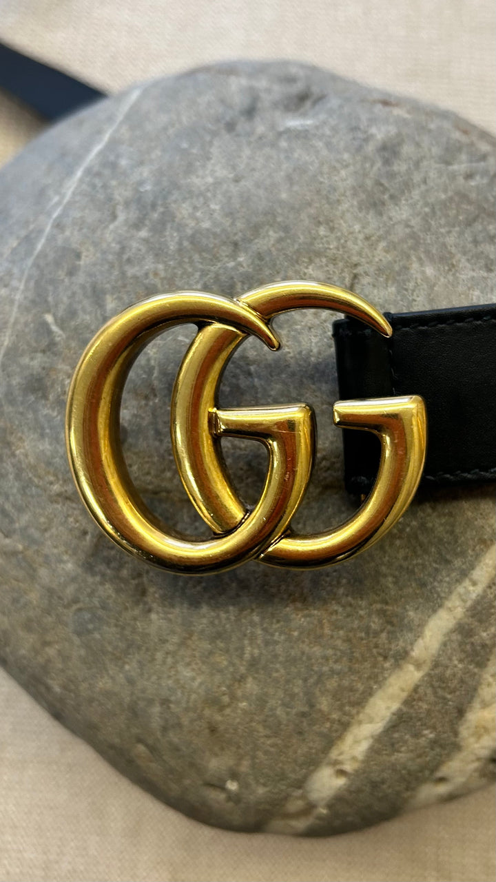 GUCCI Marmont GG Belt Black