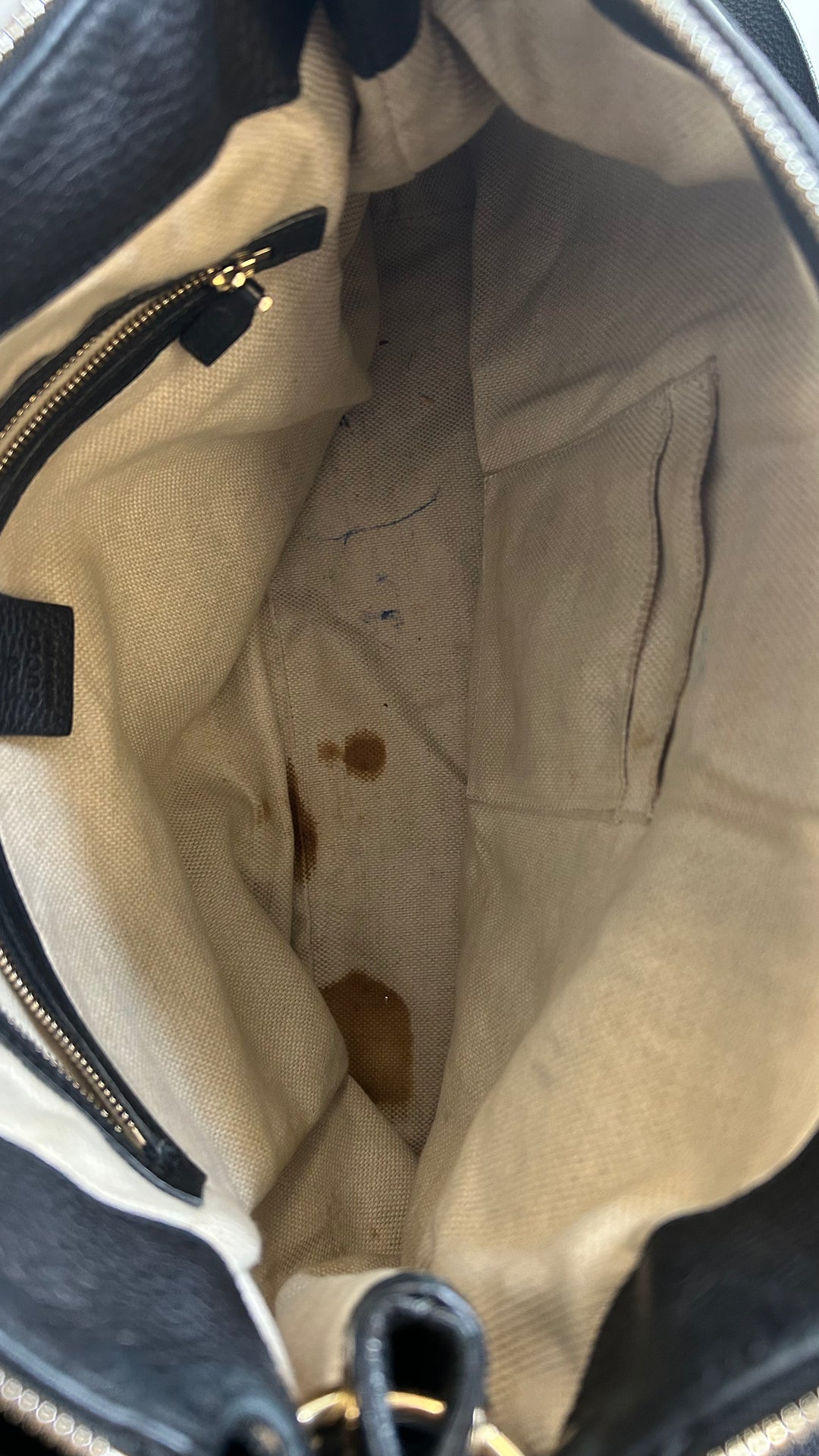 GUCCI Soho Tassel Hobo Bag Black