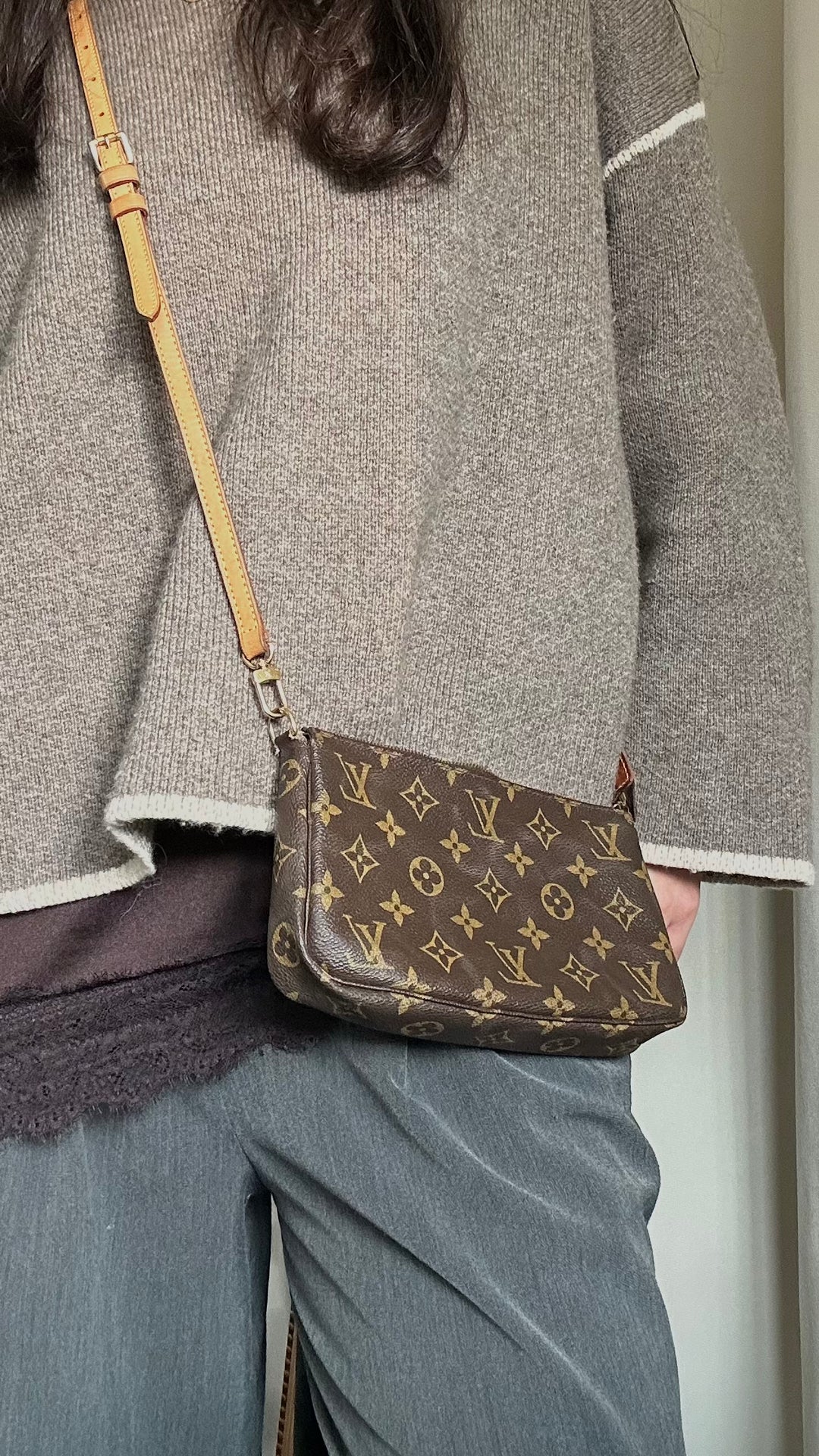 LOUIS VUITTON Pochette Accessoires MNG Toile