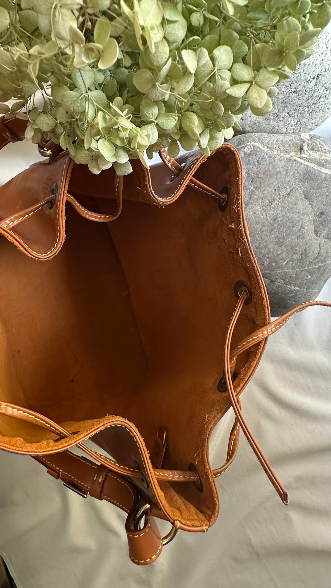 LOUIS VUITTON Petit Sac Noé Epi Brown