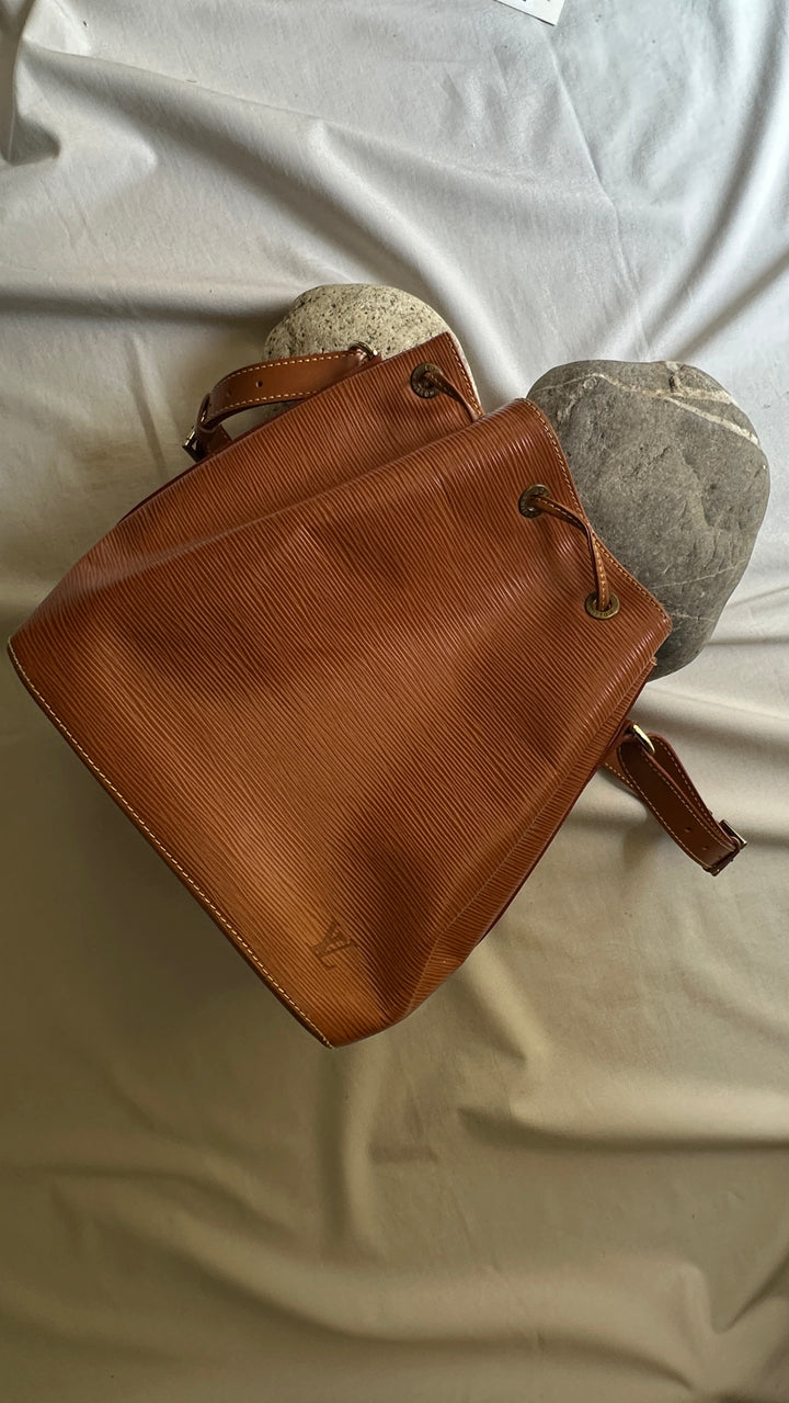 LOUIS VUITTON Petit Sac Noé Epi Brown