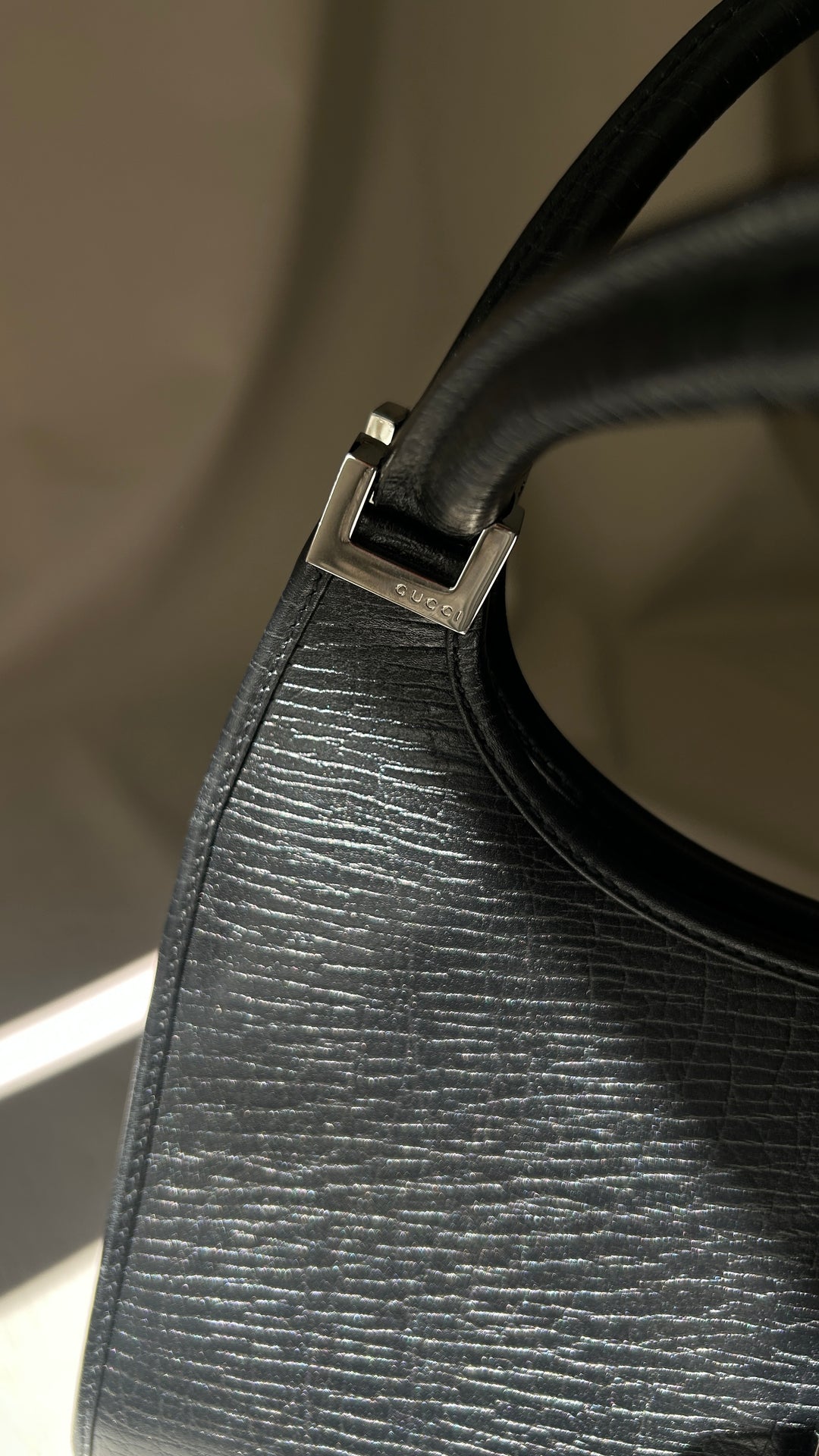 GUCCI Jackie Bag Leather Black
