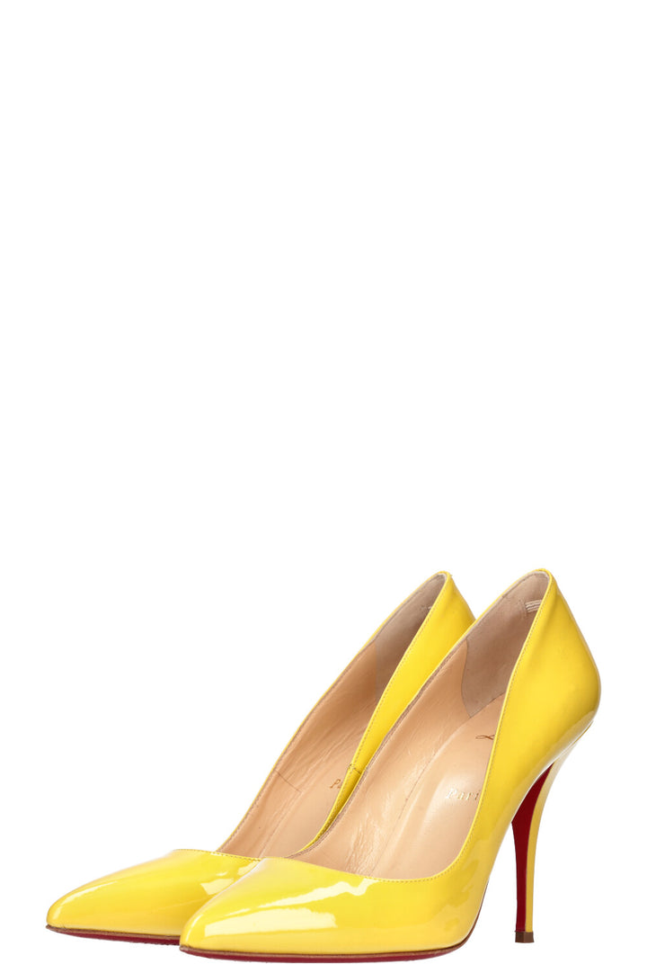 CHRISTIAN LOUBOUTIN High Heels Patent Yellow