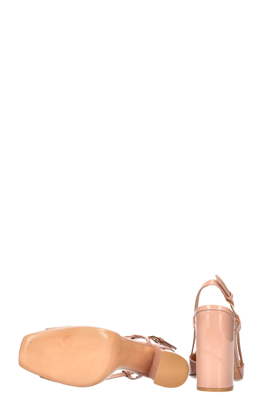 VALENTINO One Stud Slingback Heels 100 Nude