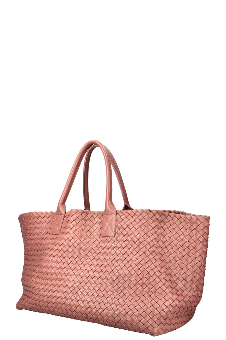 BOTTEGA VENETA Large Cabat Tote Intrecciato Powder