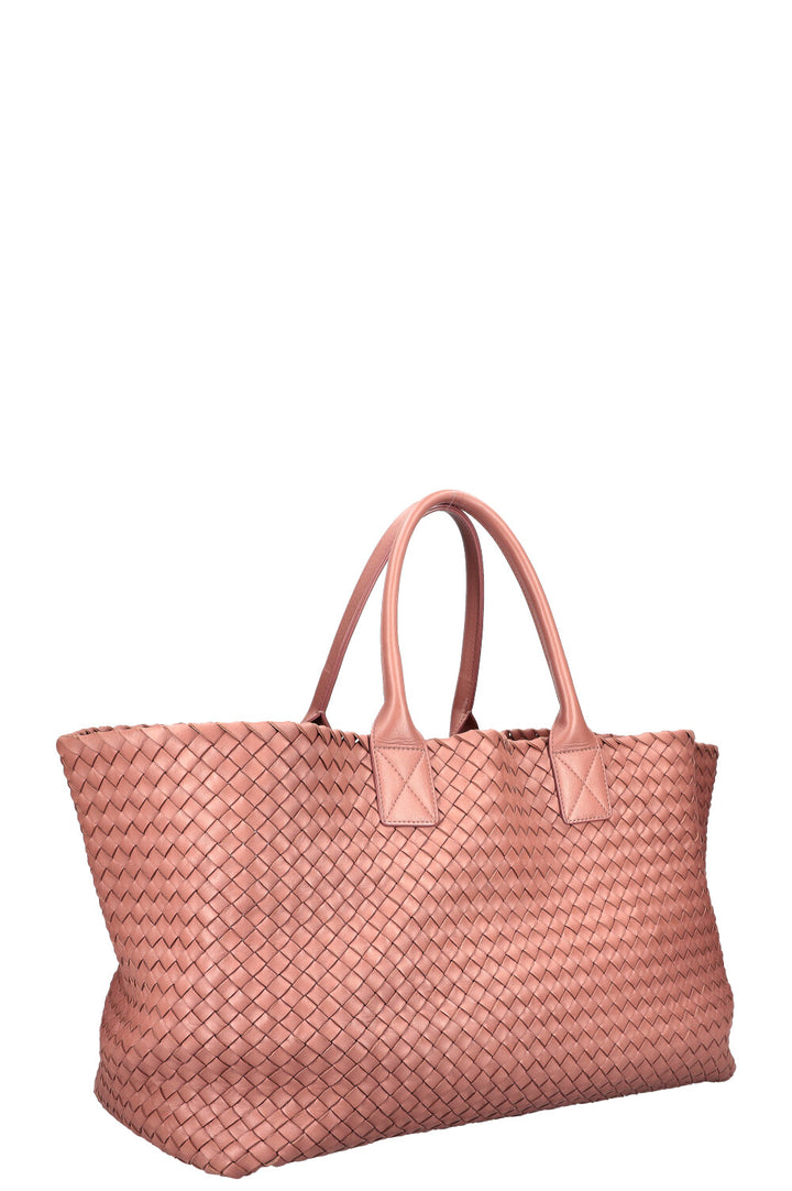 BOTTEGA VENETA Large Cabat Tote Intrecciato Powder