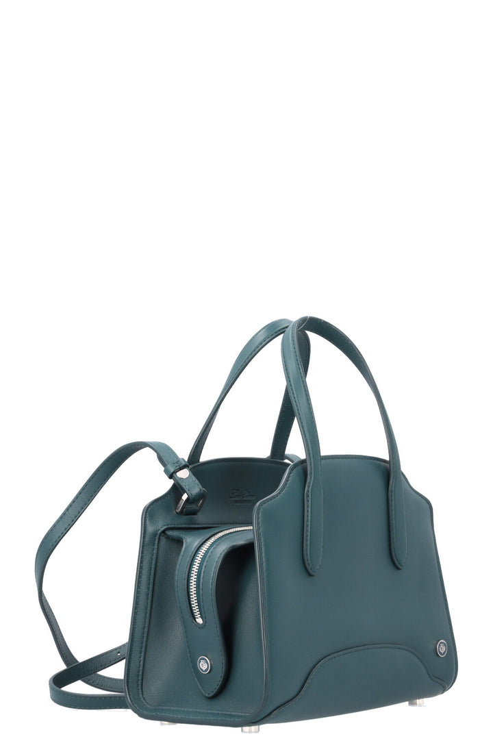 LORO PIANA Sesia Crossbody Bag Micro Petrol