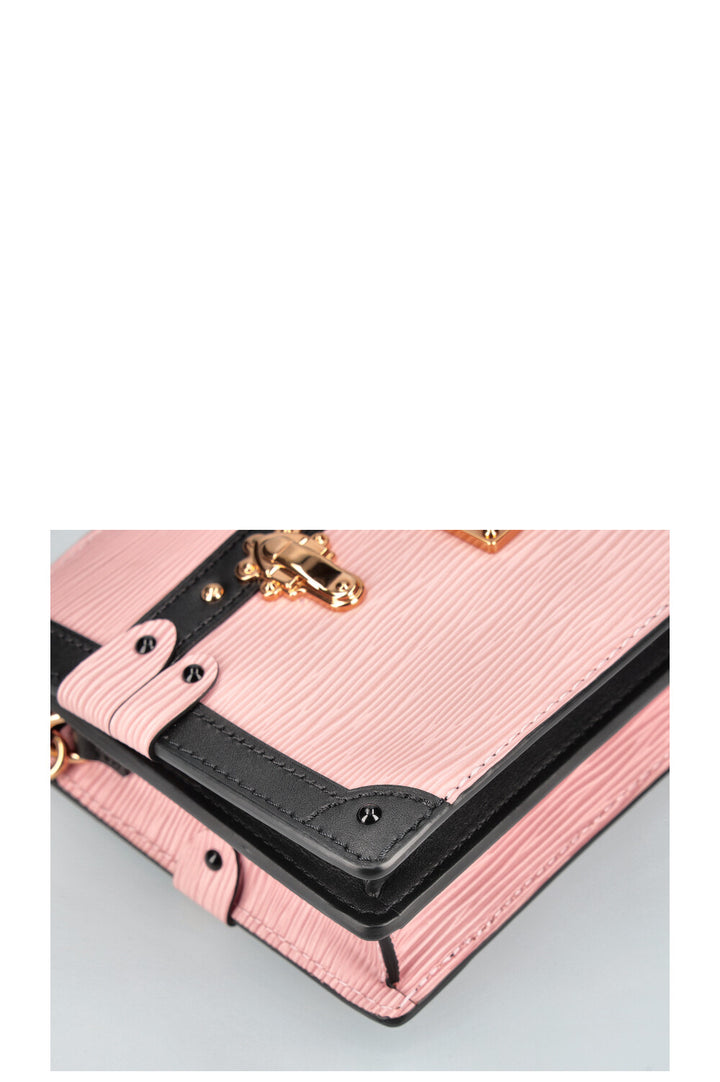 LOUIS VUITTON Trunk Clutch Epi Pink