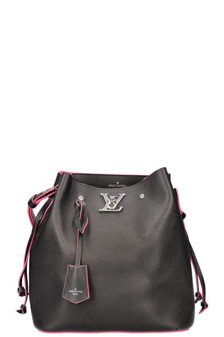 LOUIS VUITTON Lockme Bucket Bag Black