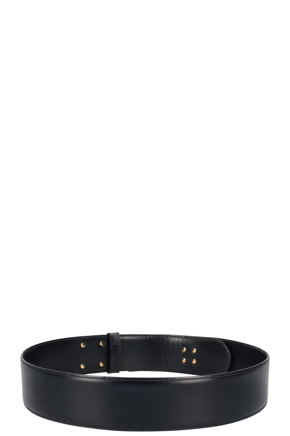 CELINE Belt leather Navy and Chain