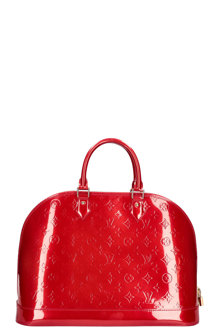 LOUIS VUITTON Alma GM Vernis Rouge