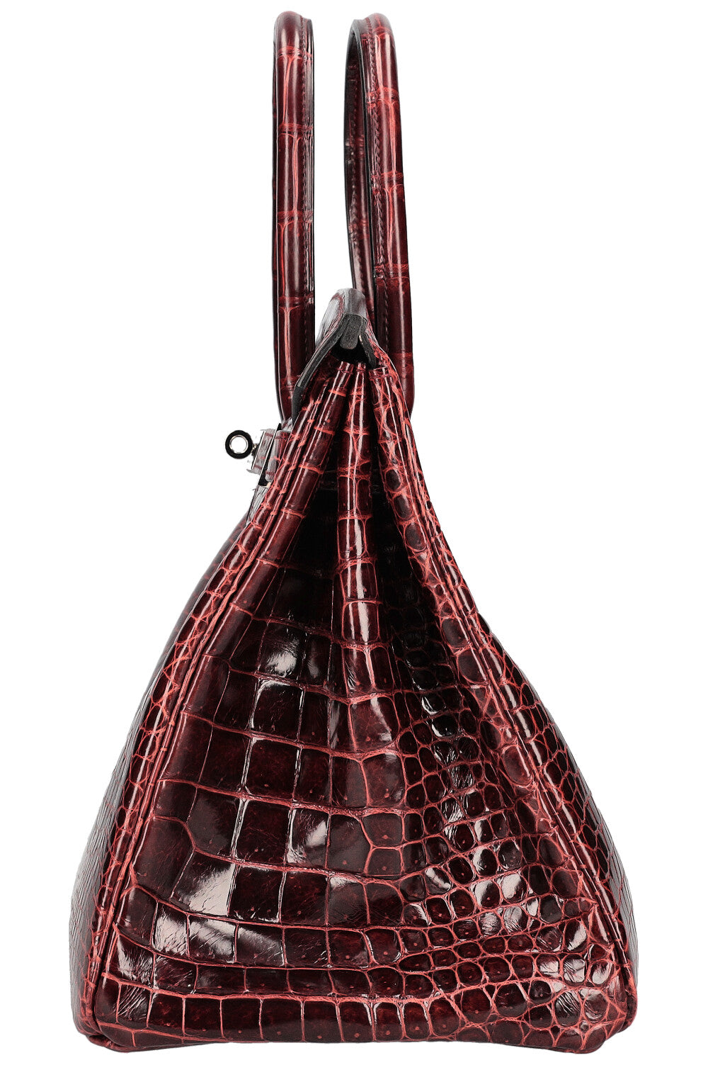 HERMÈS Birkin 35 Crocodile Porosus Lisse Bordeaux