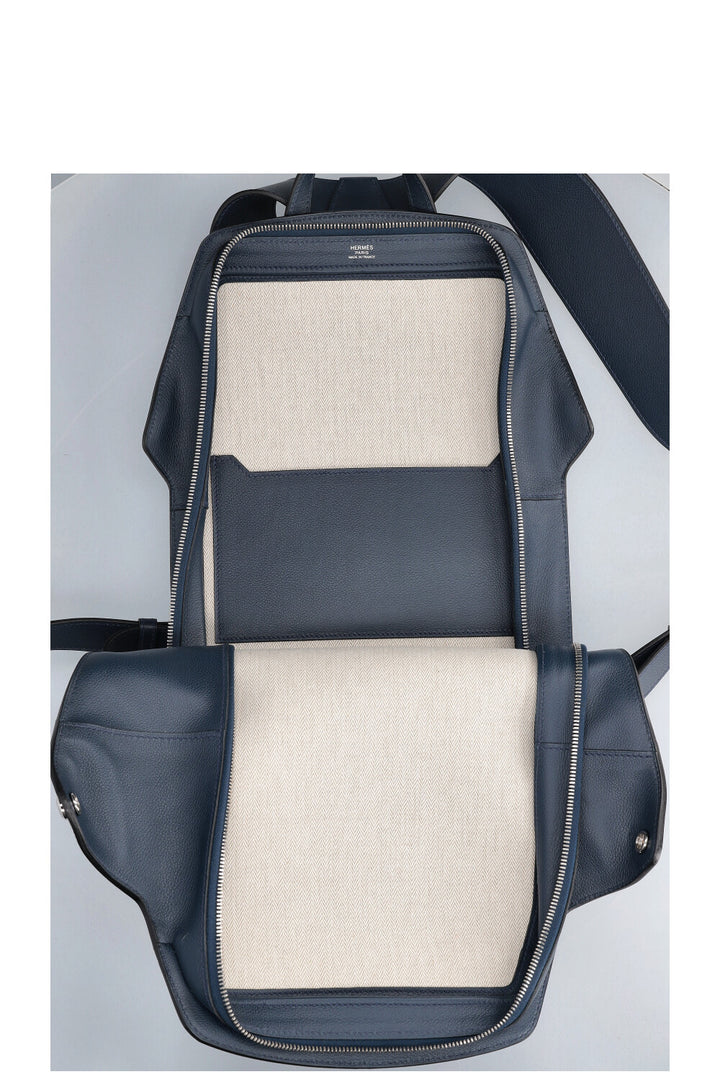 HERMÈS Sac à dos 27 Eclair Evercolor 27 Bleu