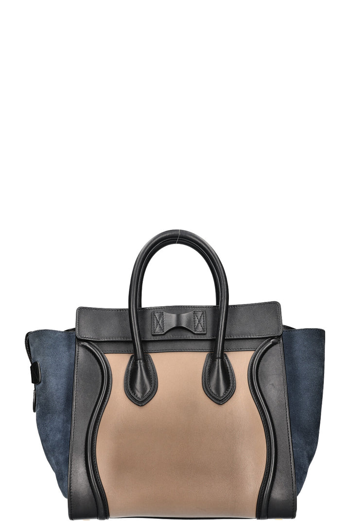 CELINE Luggage Mini Tricolor Beige