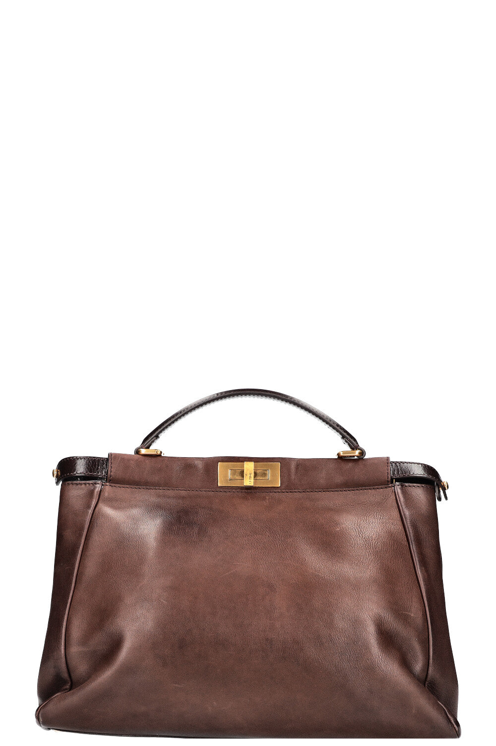 FENDI Peekaboo Large Brown Leather