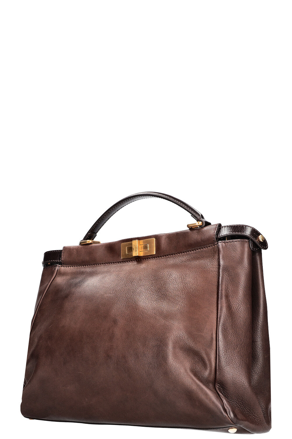 FENDI Peekaboo Large Brown Leather