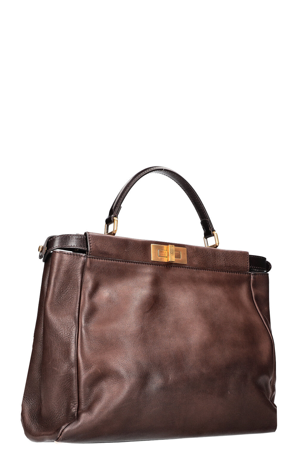 FENDI Peekaboo Large Brown Leather