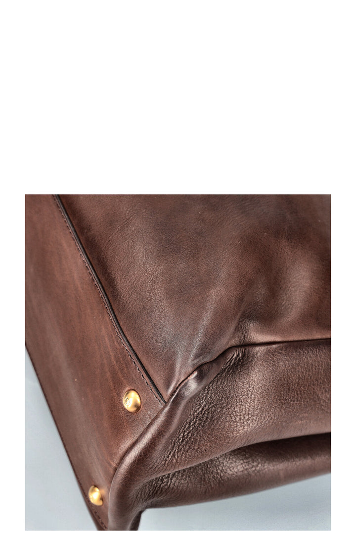 FENDI Peekaboo Large Brown Leather