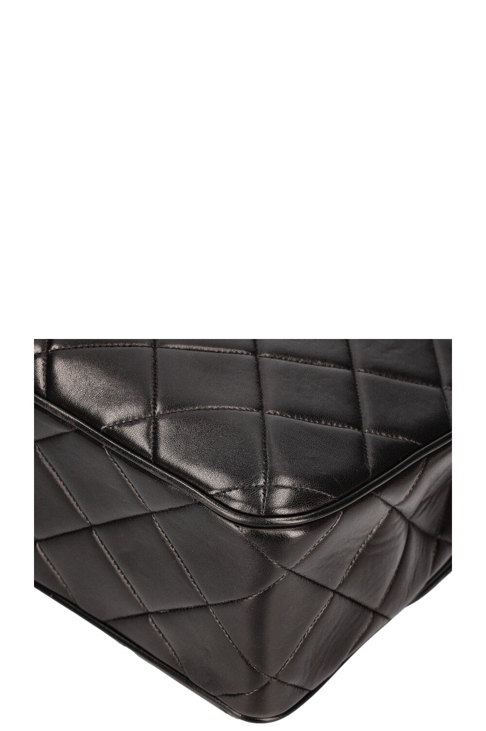 CHANEL Vintage Single Flap Shoulder Bag Quilted Black