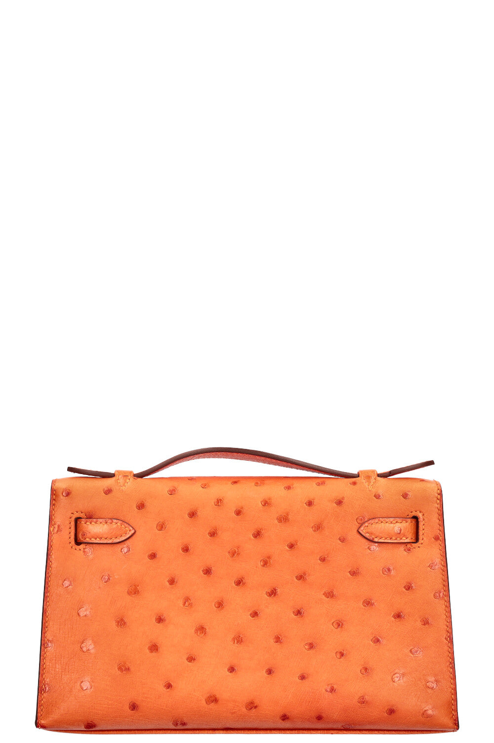 Hermes Orange Purses 2020 HERMÈS Pochette Kelly Mini Ostrich
