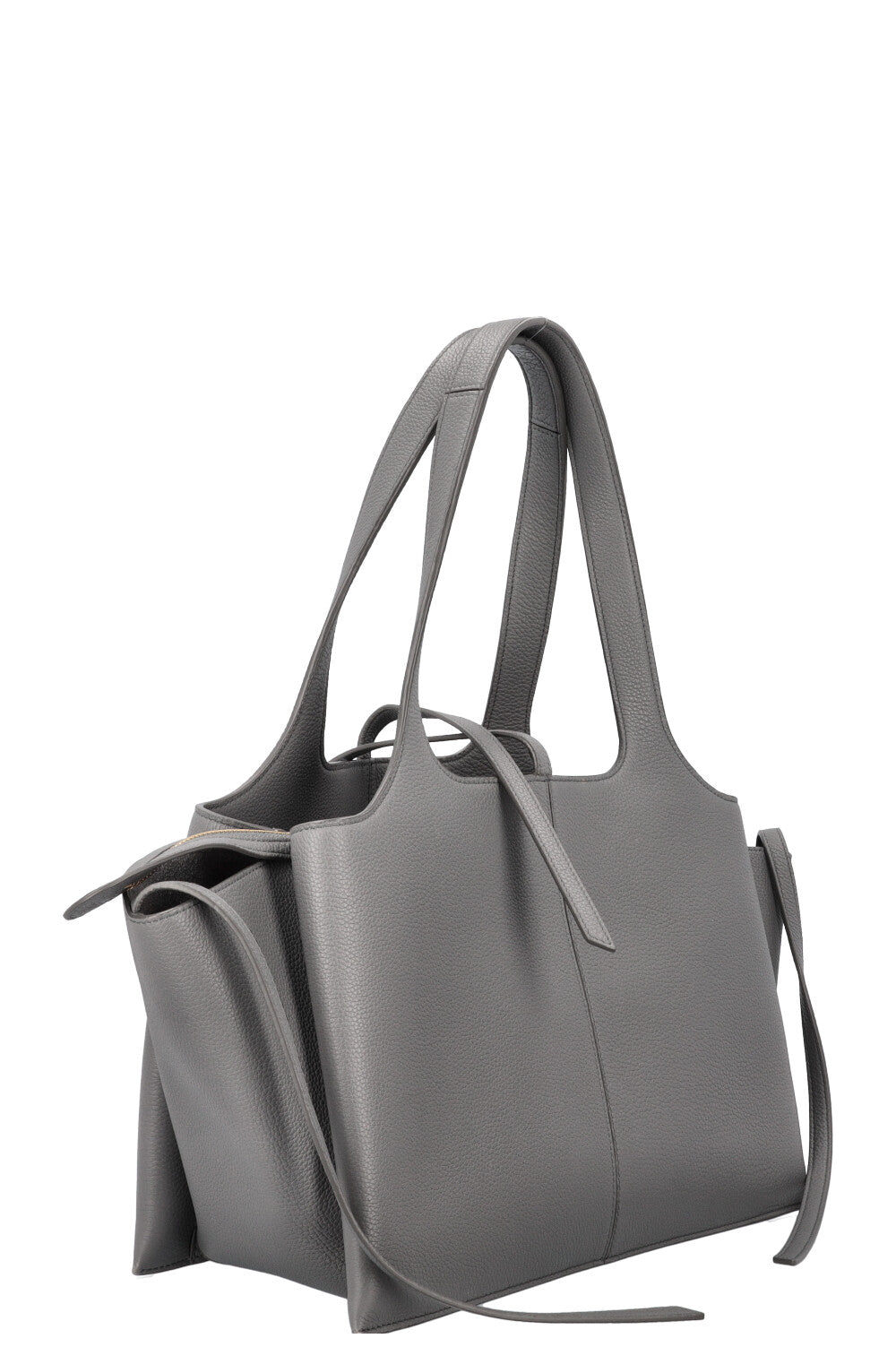 CÉLINE Medium Trifold Shoulder Bag Grey