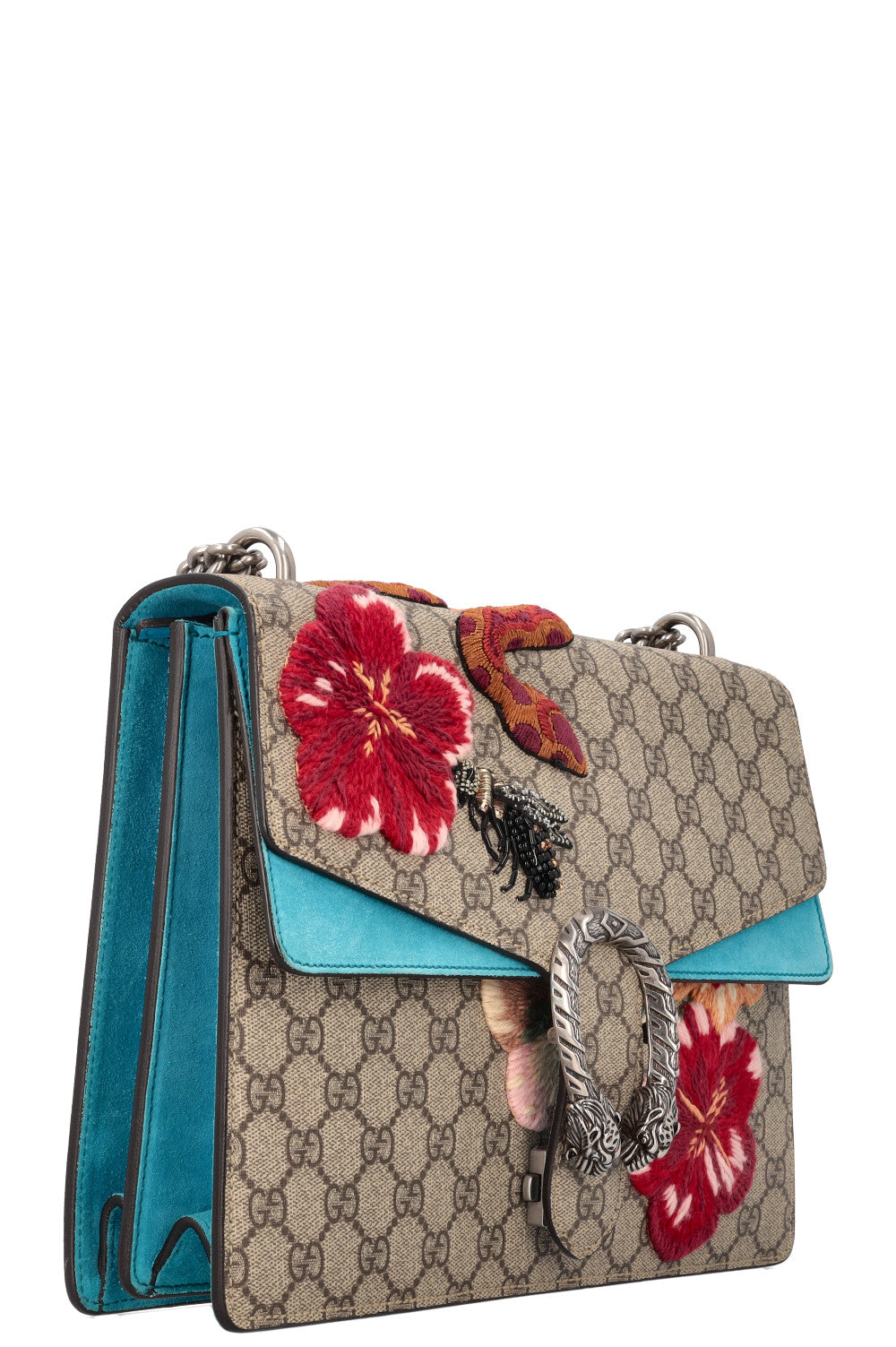 GUCCI Snake Embroidered Dionysus Bag