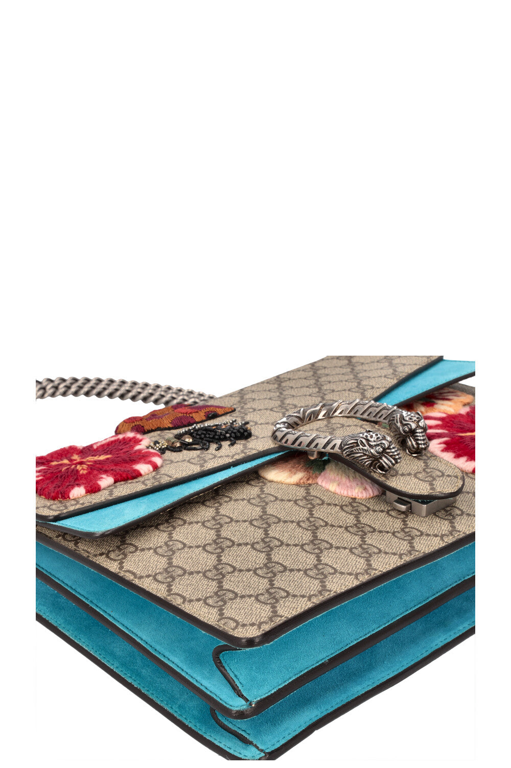 GUCCI Snake Embroidered Dionysus Bag