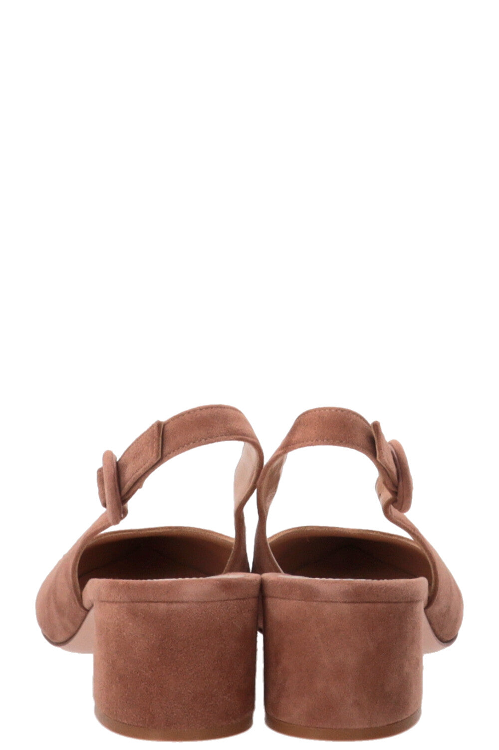 GIANVITO ROSSI Amee Praline Escarpins Slingback Daim Nude