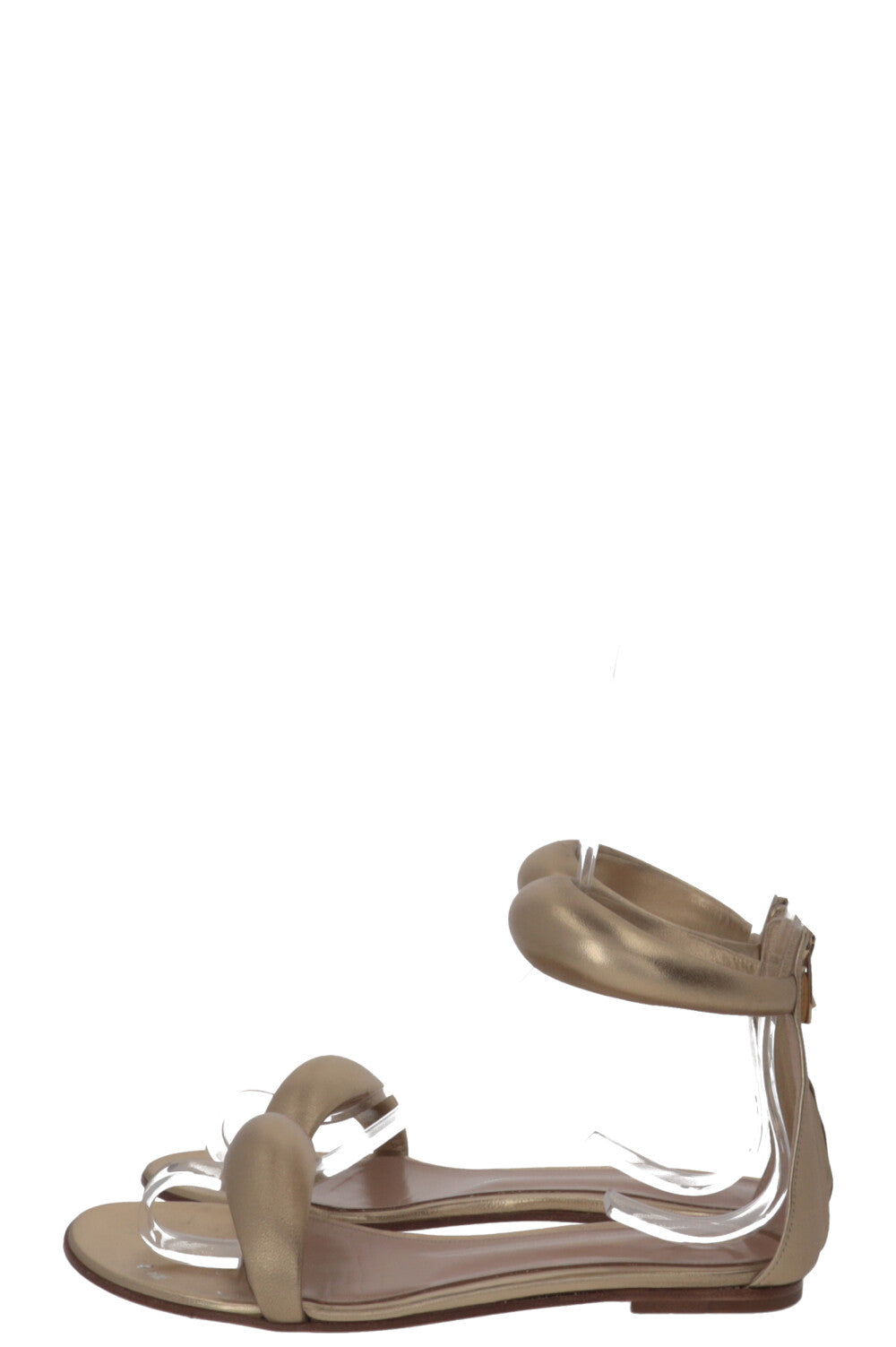 GIANVITO ROSSI Bijoux Sandals Leather Metallic Gold