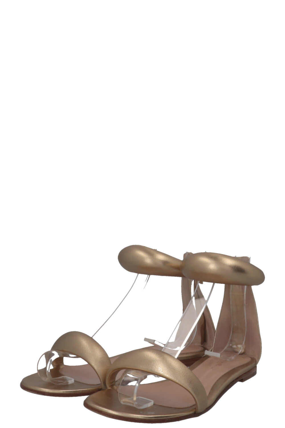 GIANVITO ROSSI Bijoux Sandals Leather Metallic Gold