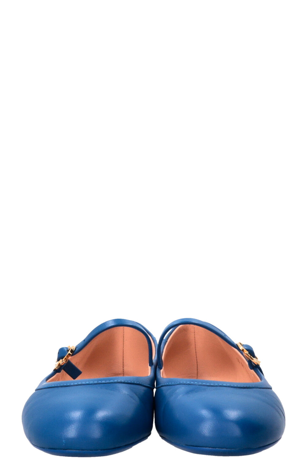 GIANVITO ROSSI Carla Ballerinas Leather Blue