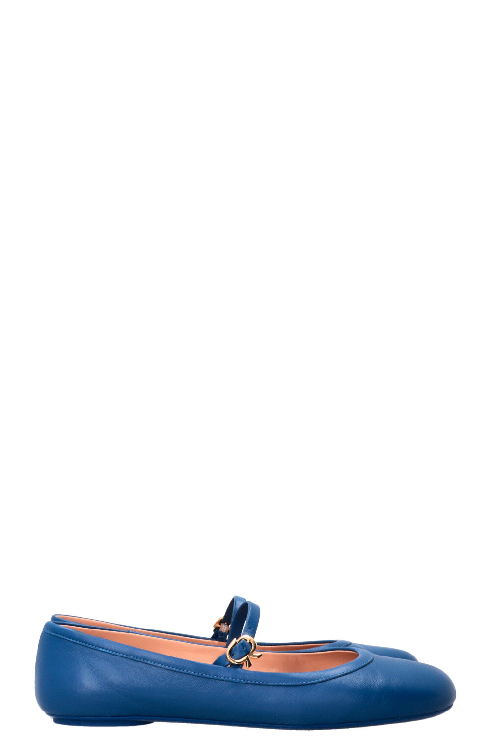 GIANVITO ROSSI Carla Ballerinas Leather Blue