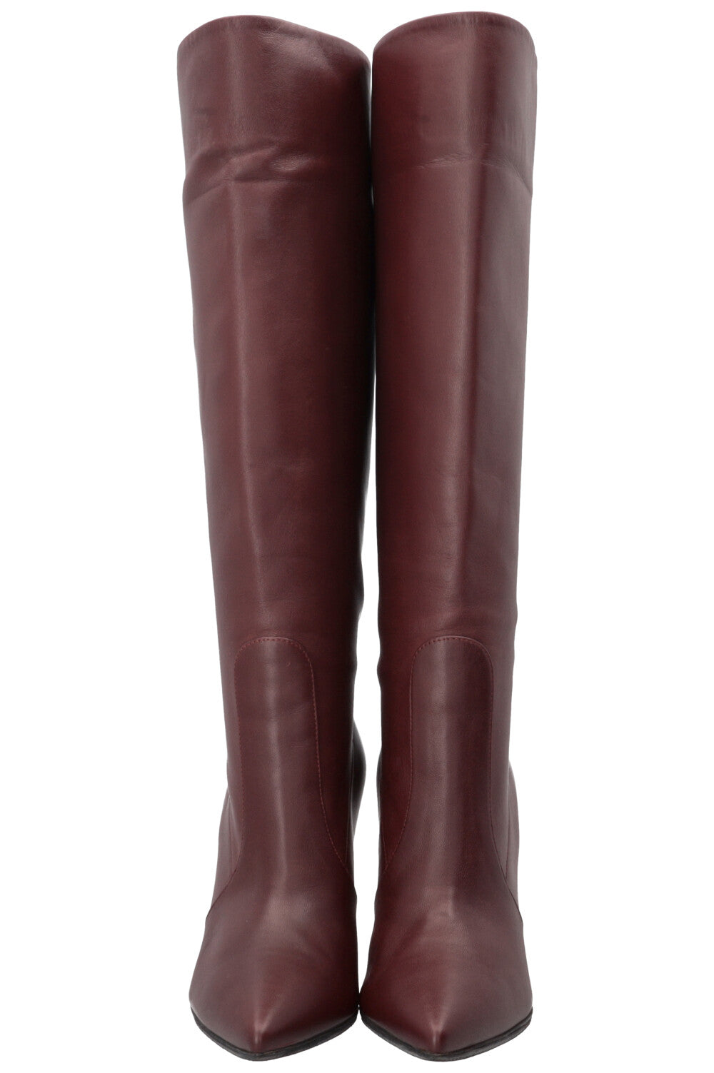 GIANVITO ROSSI Hansen 85 Boots Leather Burgundy