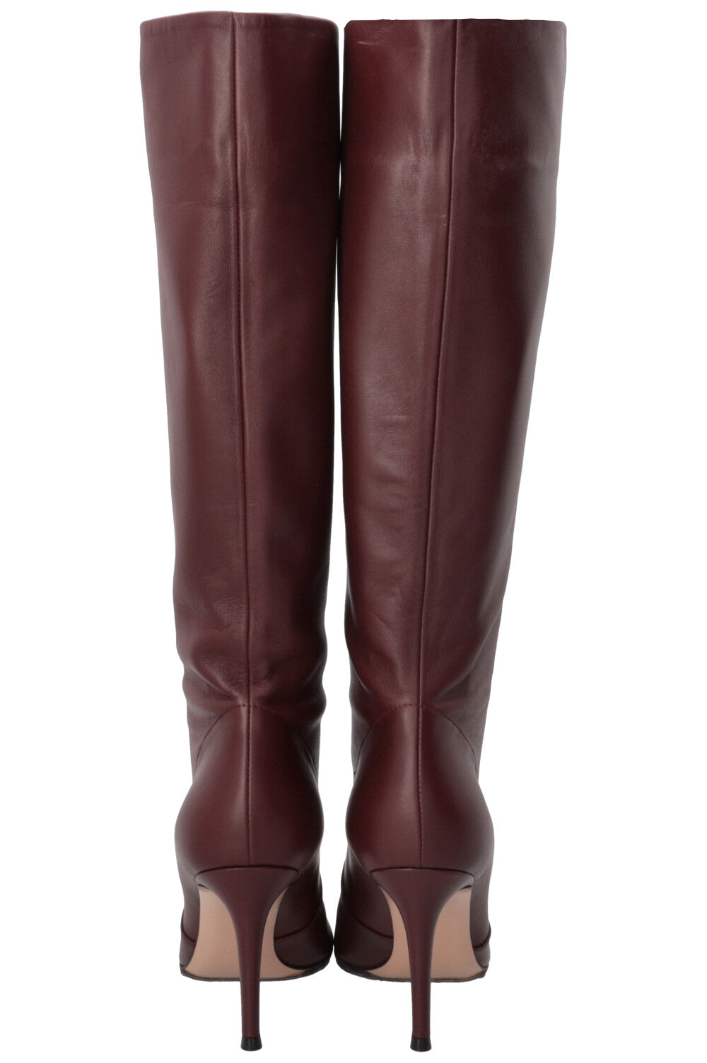 GIANVITO ROSSI Hansen 85 Boots Leather Burgundy