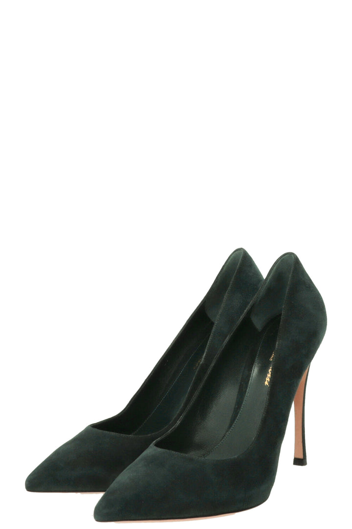 GIANVITO ROSSI Pumps Green Suede