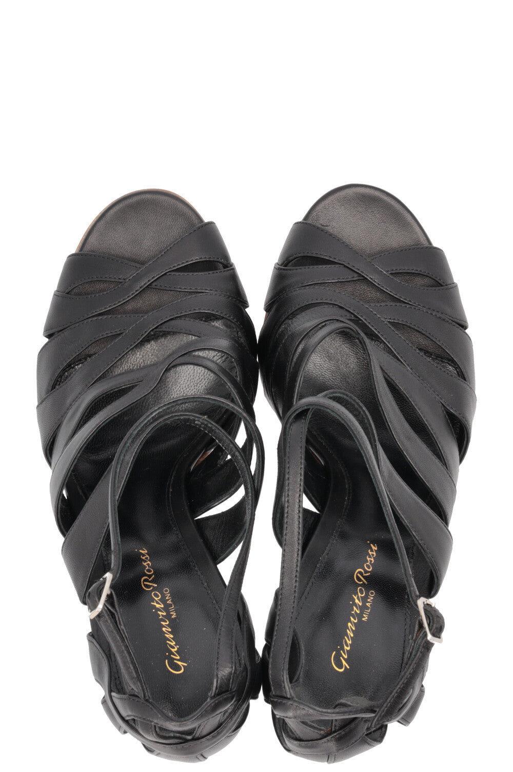 GIANVITO ROSSI Sandales à fines brides Noir
