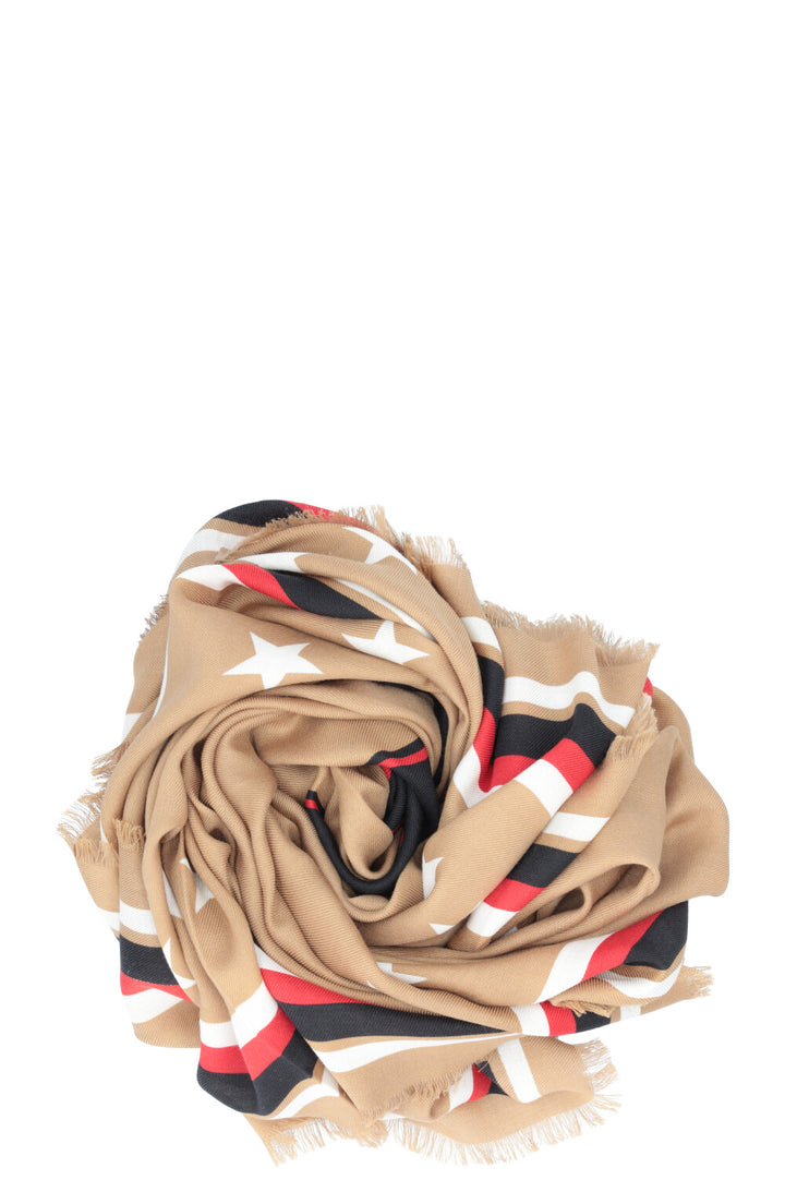 GIVENCHY 17 Scarf Wool Brown