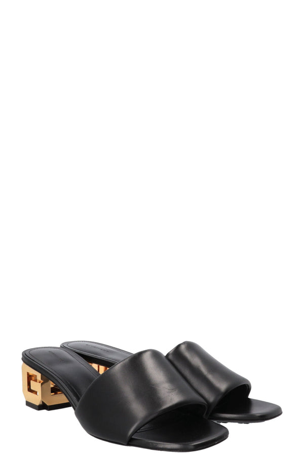 Mules GIVENCHY G Cube en cuir noir