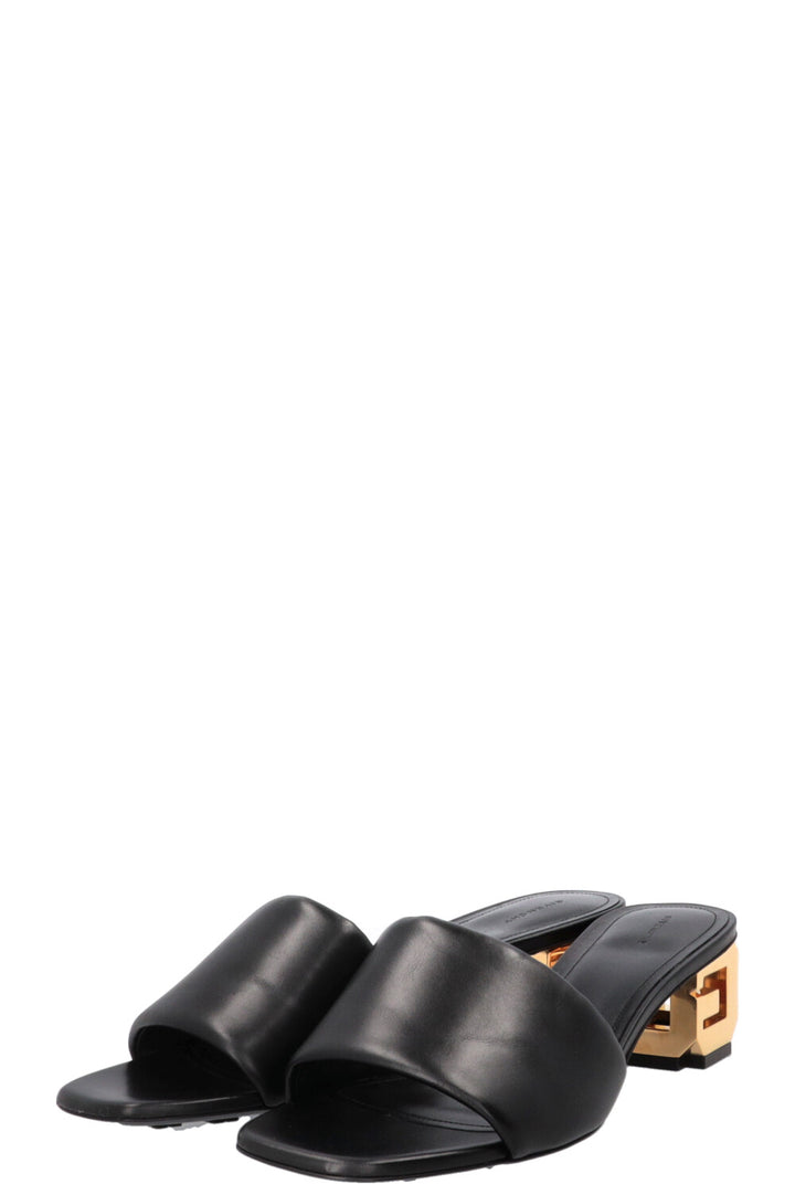 Mules GIVENCHY G Cube en cuir noir