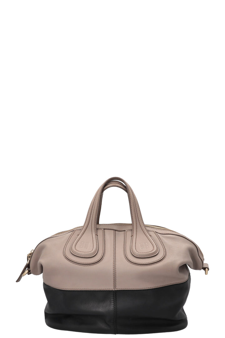 GIVENCHY Nightingale Tote Bag Two Tone Leather Grey