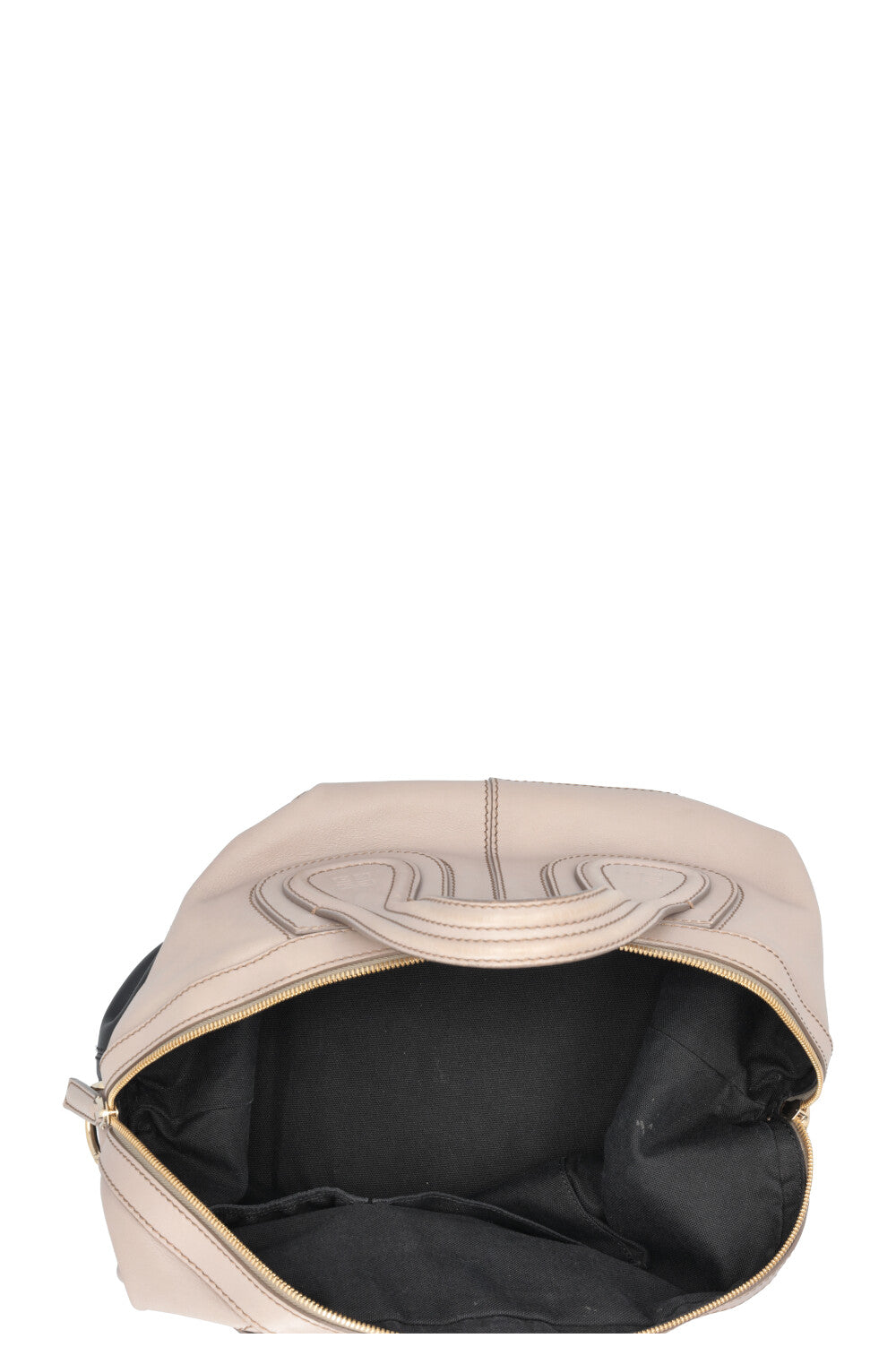 GIVENCHY Nightingale Tote Bag Two Tone Leather Grey