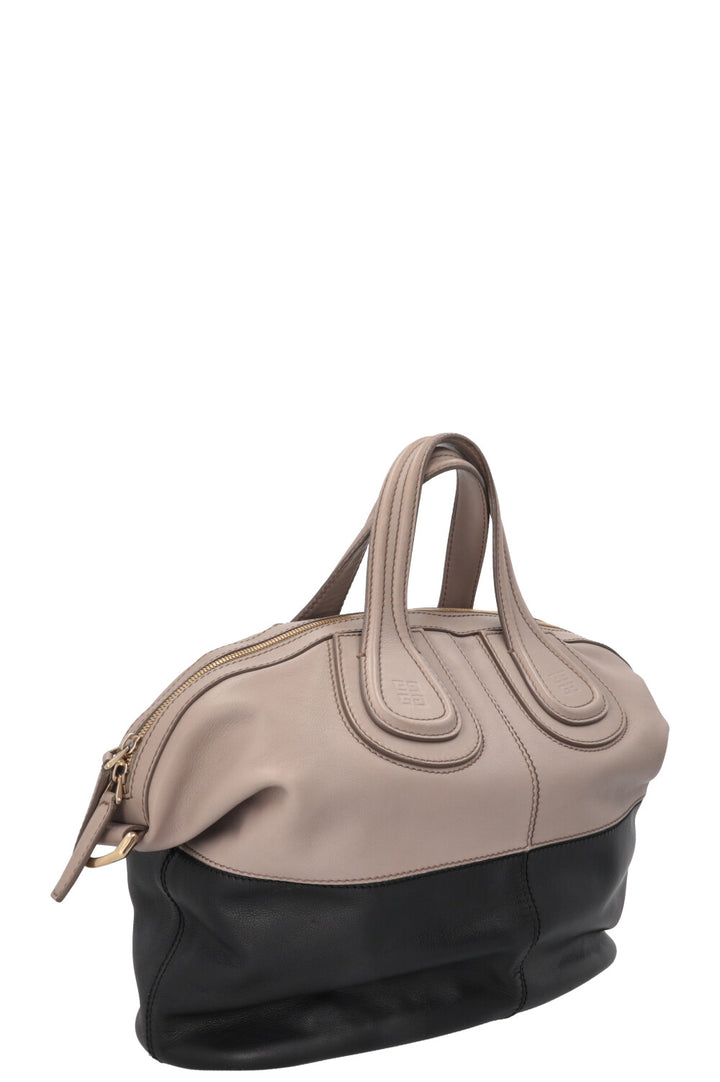 GIVENCHY Nightingale Tote Bag Two Tone Leather Grey
